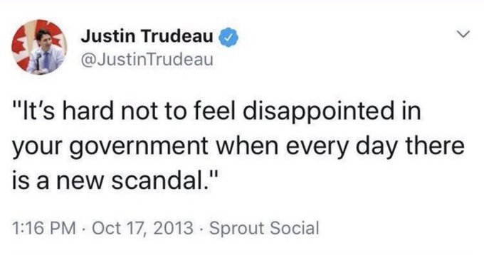 Justin Trudeau's Never-Ending Hypocrisy